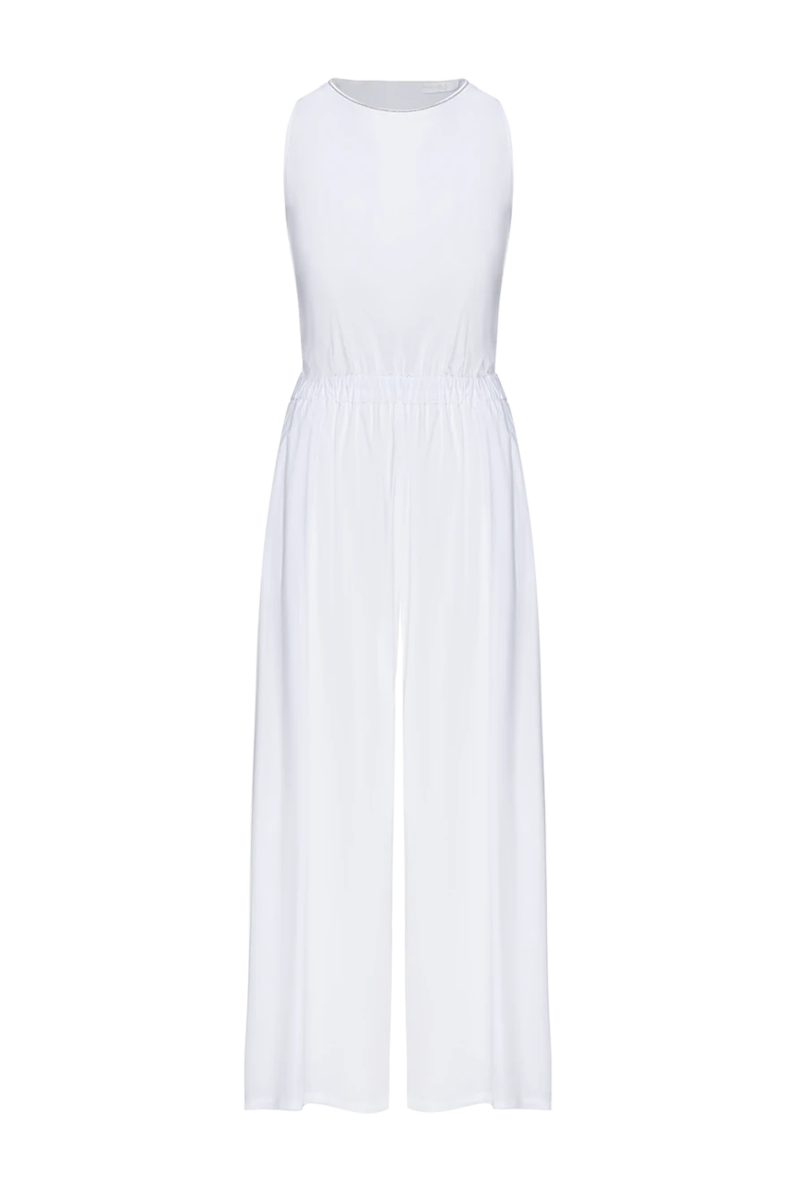 Rocco Ragni woman white cotton and elastane overalls for women купить с ценами и фото 150963 - photo 1