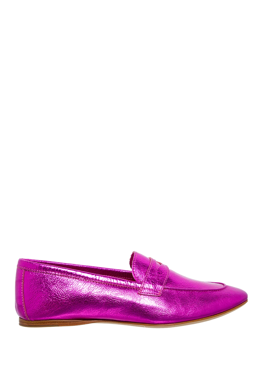 Cesare di Napoli woman pink leather loafers for women купить с ценами и фото 150982 - photo 1