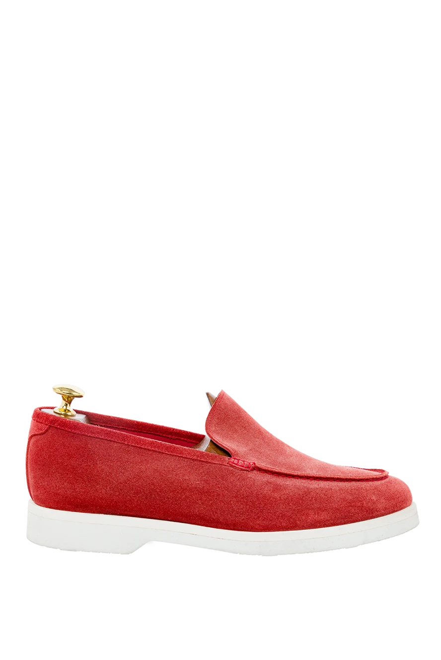 Pellettieri di Parma man red suede moccasins for men купить с ценами и фото 150994 - photo 1