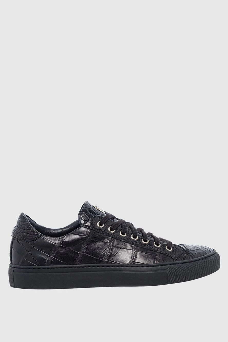 Pellettieri di Parma man black crocodile leather sneakers for men купить с ценами и фото 151002 - photo 1