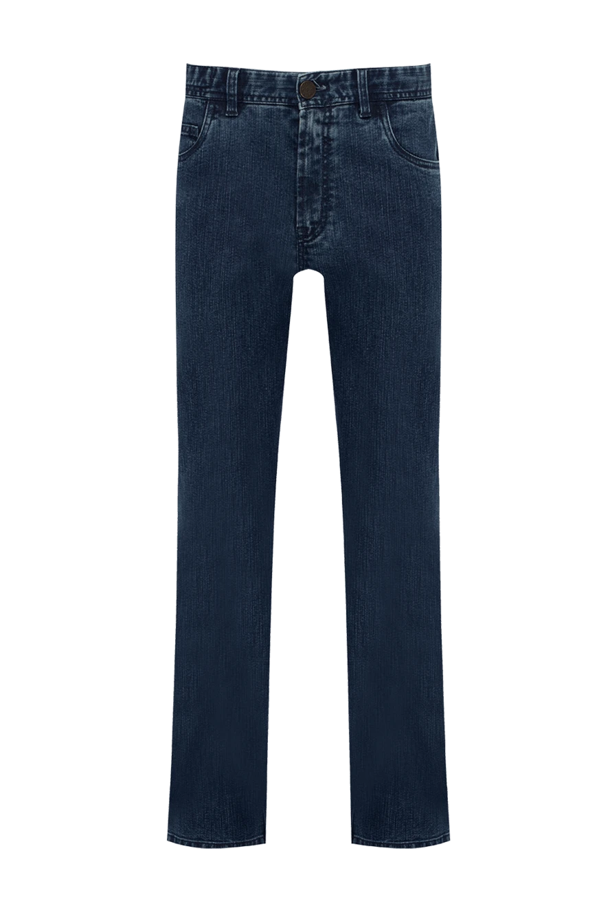 Brioni man cotton and elastane blue jeans for men купить с ценами и фото 151091 - photo 1