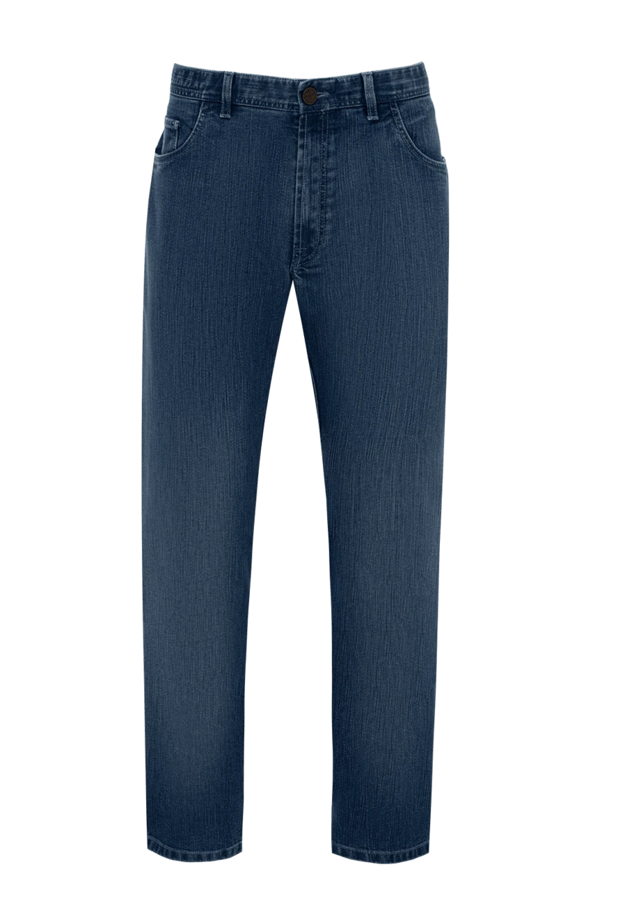 Brioni man blue cotton jeans for men купить с ценами и фото 151095 - photo 1