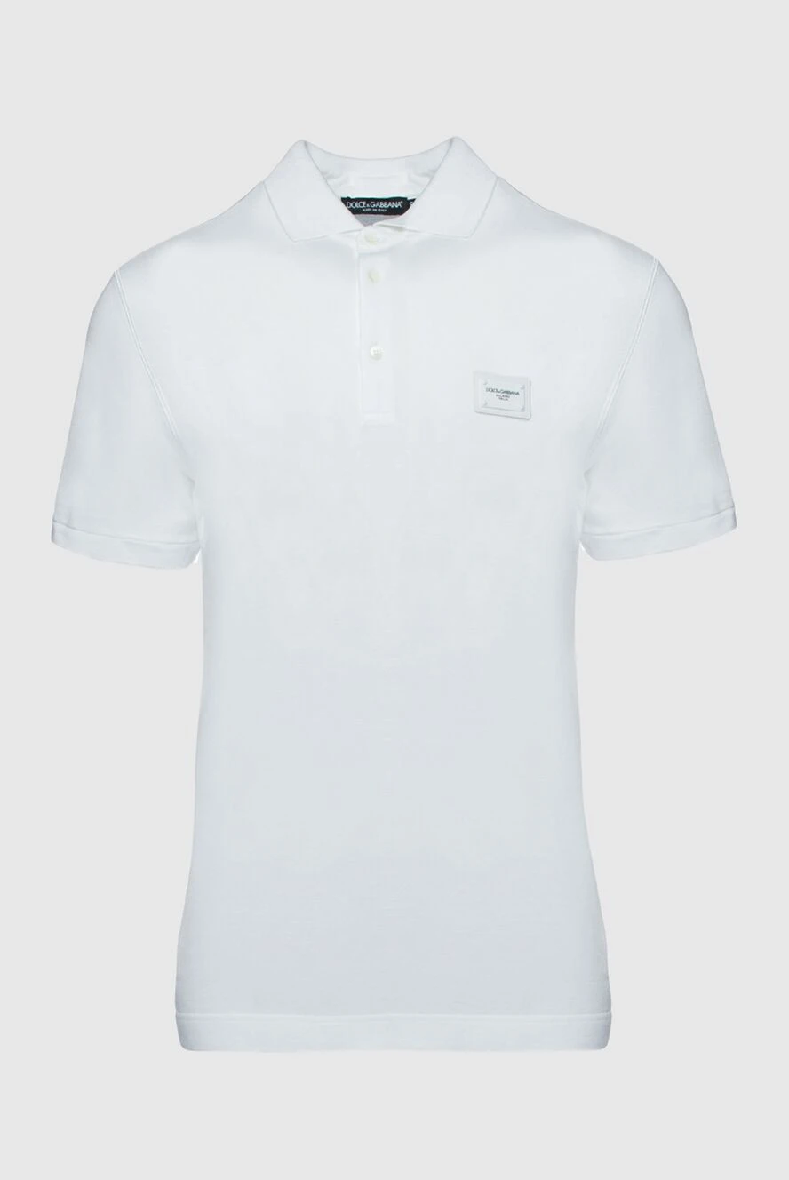 Dolce & Gabbana man cotton polo white for men купить с ценами и фото 151112 - photo 1