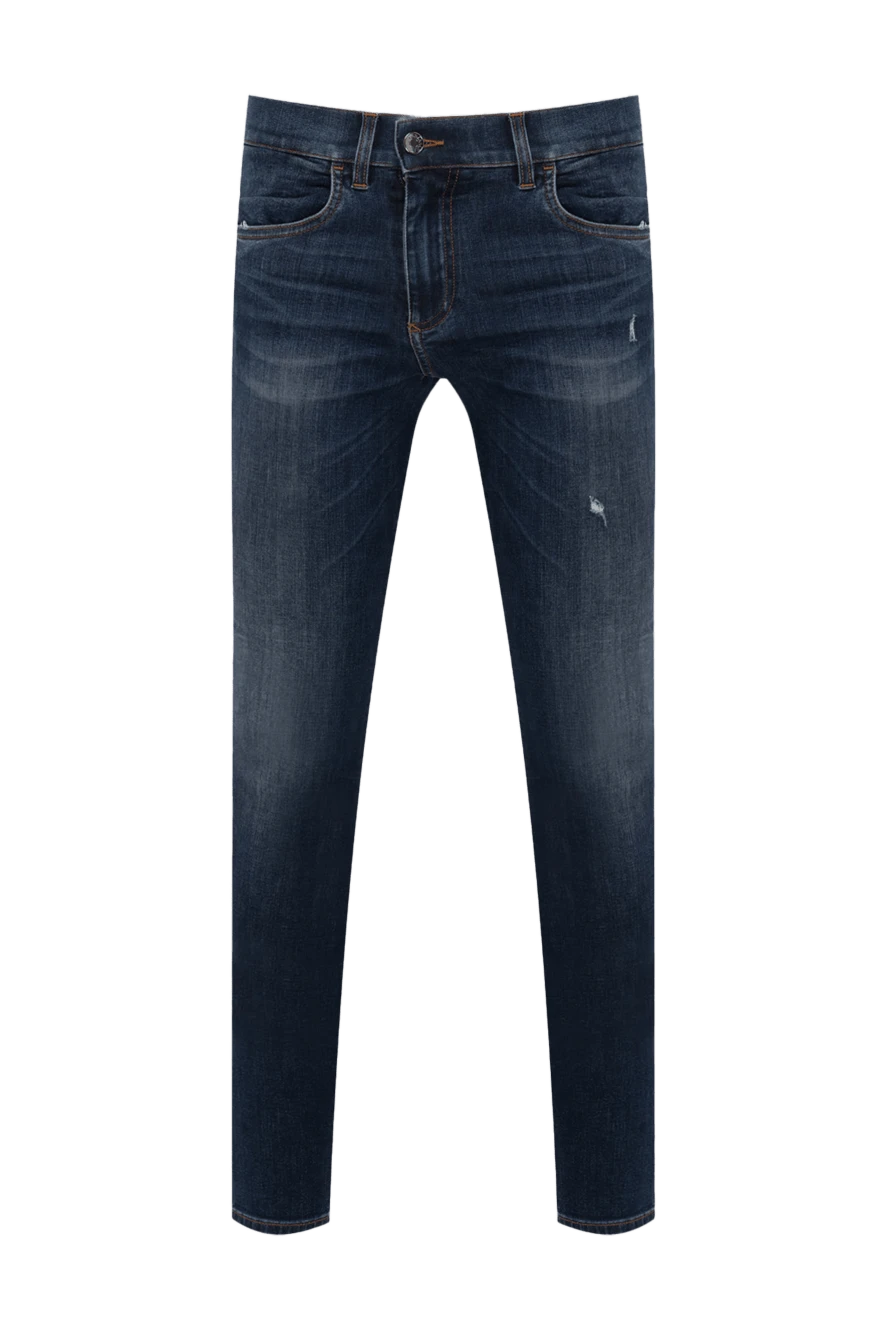 Dolce & Gabbana man cotton and polyester jeans blue for men купить с ценами и фото 151120 - photo 1