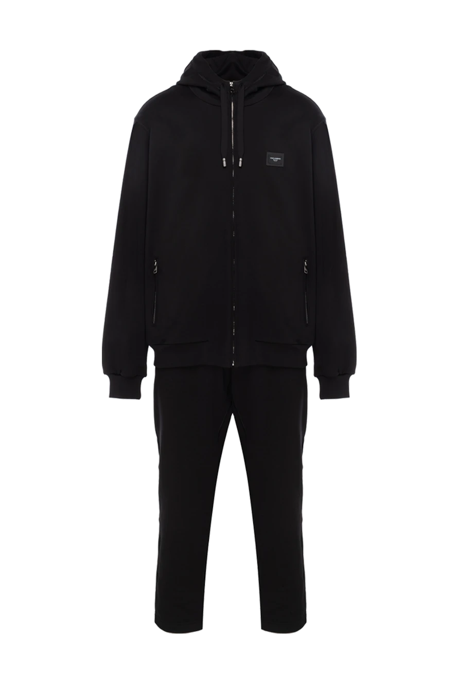 Dolce & Gabbana man men's cotton sports suit, black купить с ценами и фото 151134 - photo 1