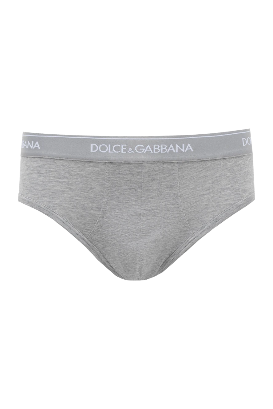 Dolce & Gabbana man men's gray cotton briefs купить с ценами и фото 151158 - photo 1