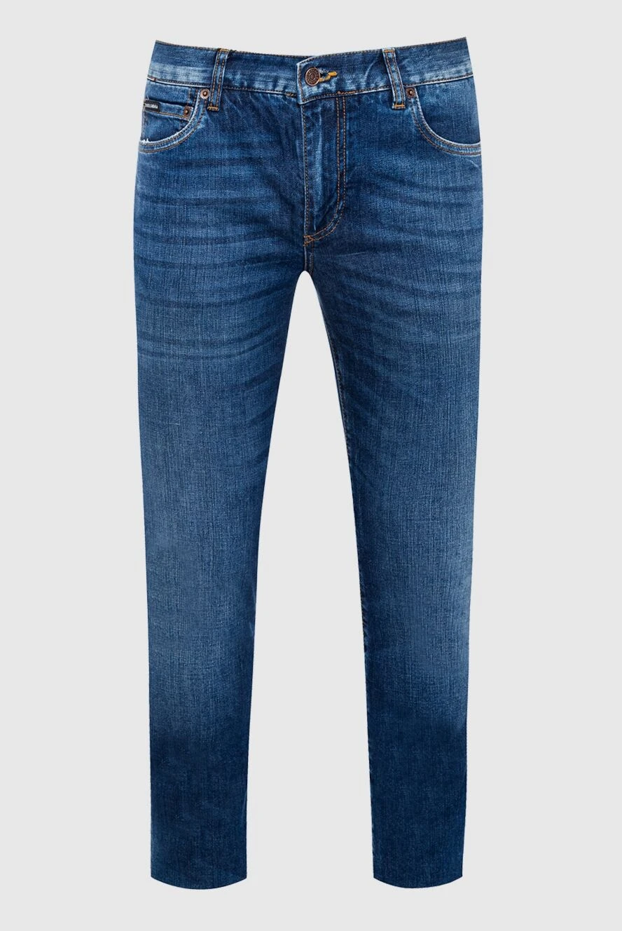 Dolce & Gabbana man blue cotton jeans for men купить с ценами и фото 151177 - photo 1