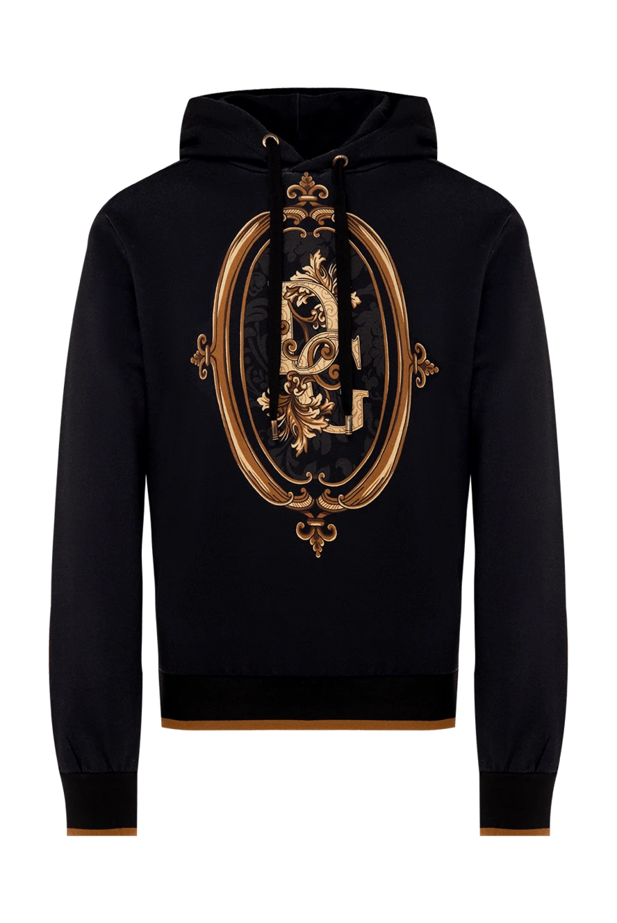 Dolce & Gabbana man men's cotton hoodie black купить с ценами и фото 151182 - photo 1