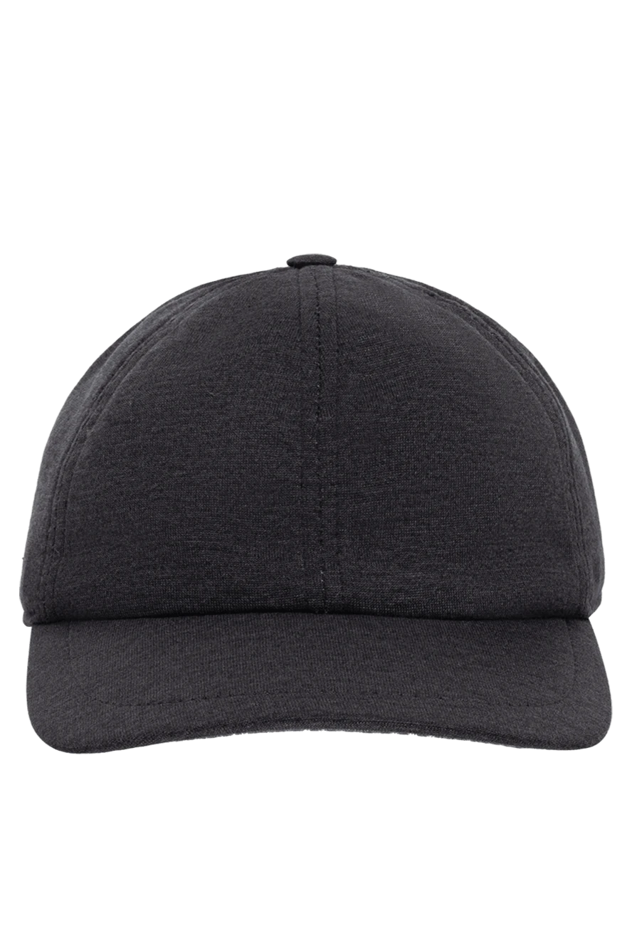 Cortigiani man cap made of cotton, silk and polyamide gray for men купить с ценами и фото 151235 - photo 1