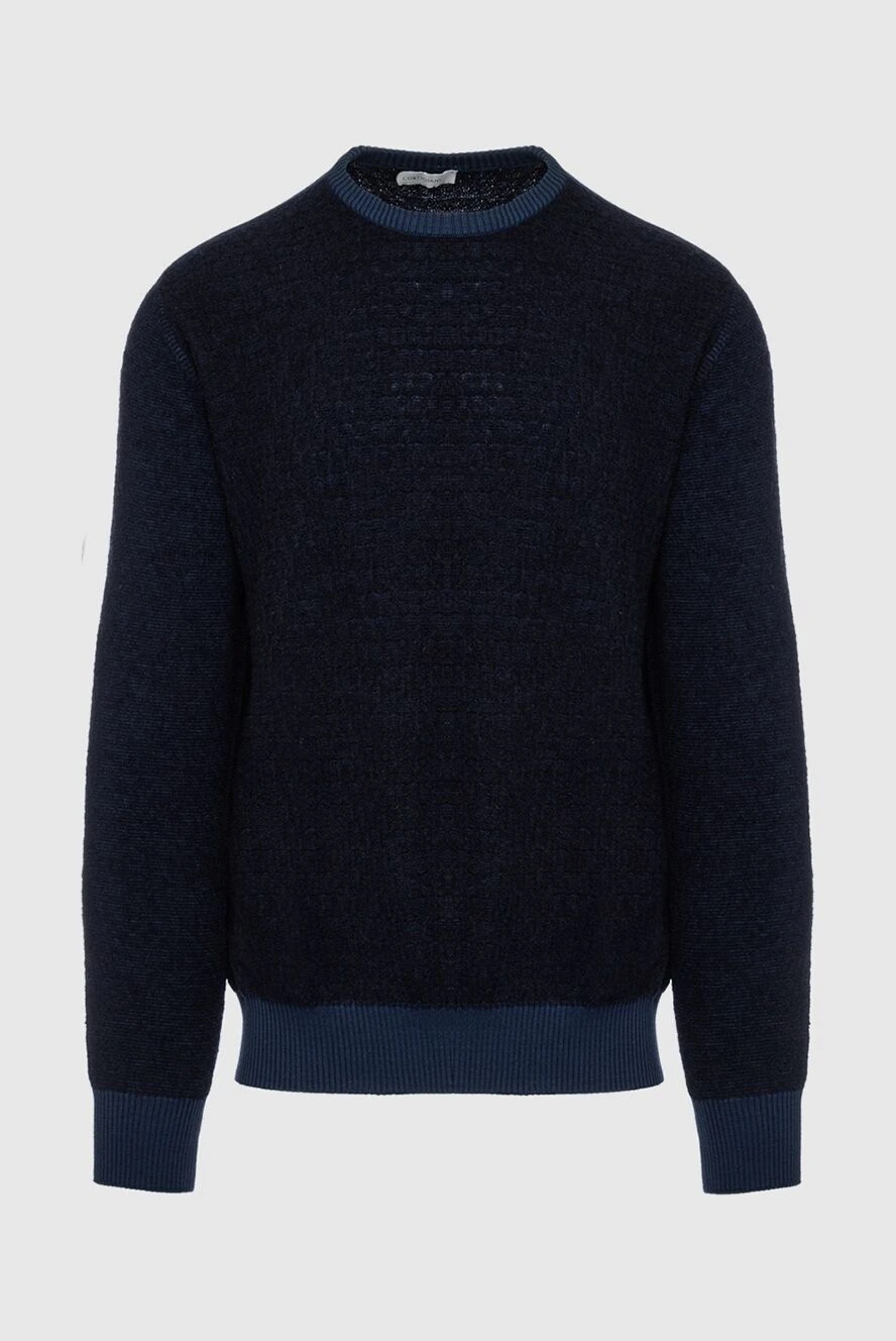 Cortigiani man wool and polyamide jumper blue for men купить с ценами и фото 151243 - photo 1