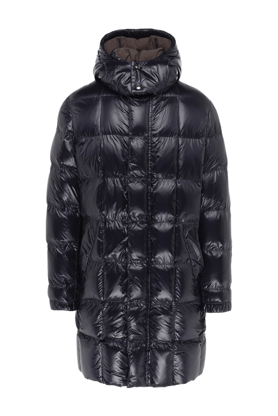 Cortigiani man men's down jacket made of nylon and polyurethane blue купить с ценами и фото 151305 - photo 1