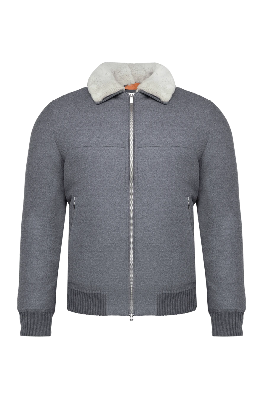 Cortigiani куртка из шерсти серая мужская 151307 - фото 1