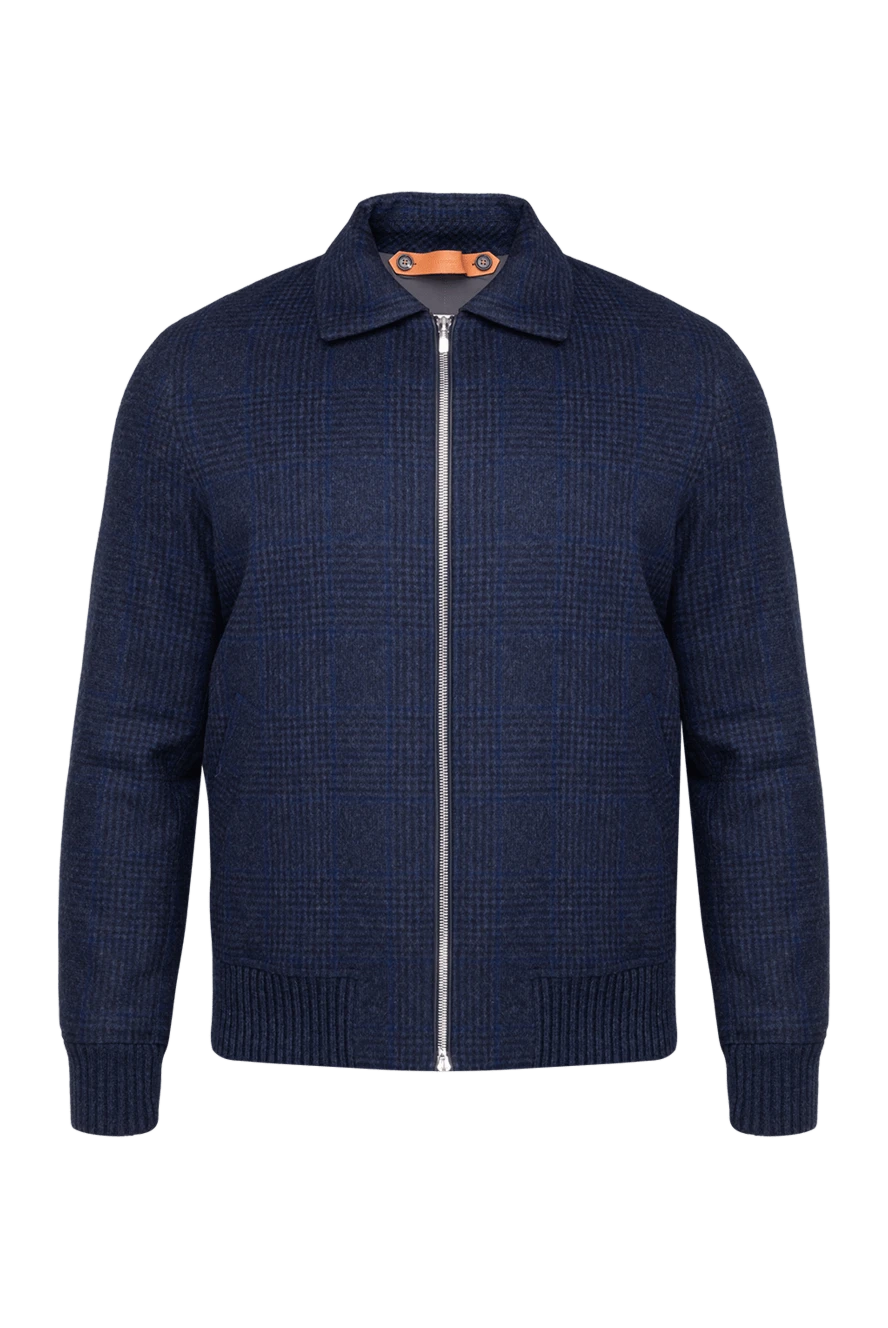 Cortigiani man blue wool jacket for men купить с ценами и фото 151312 - photo 1