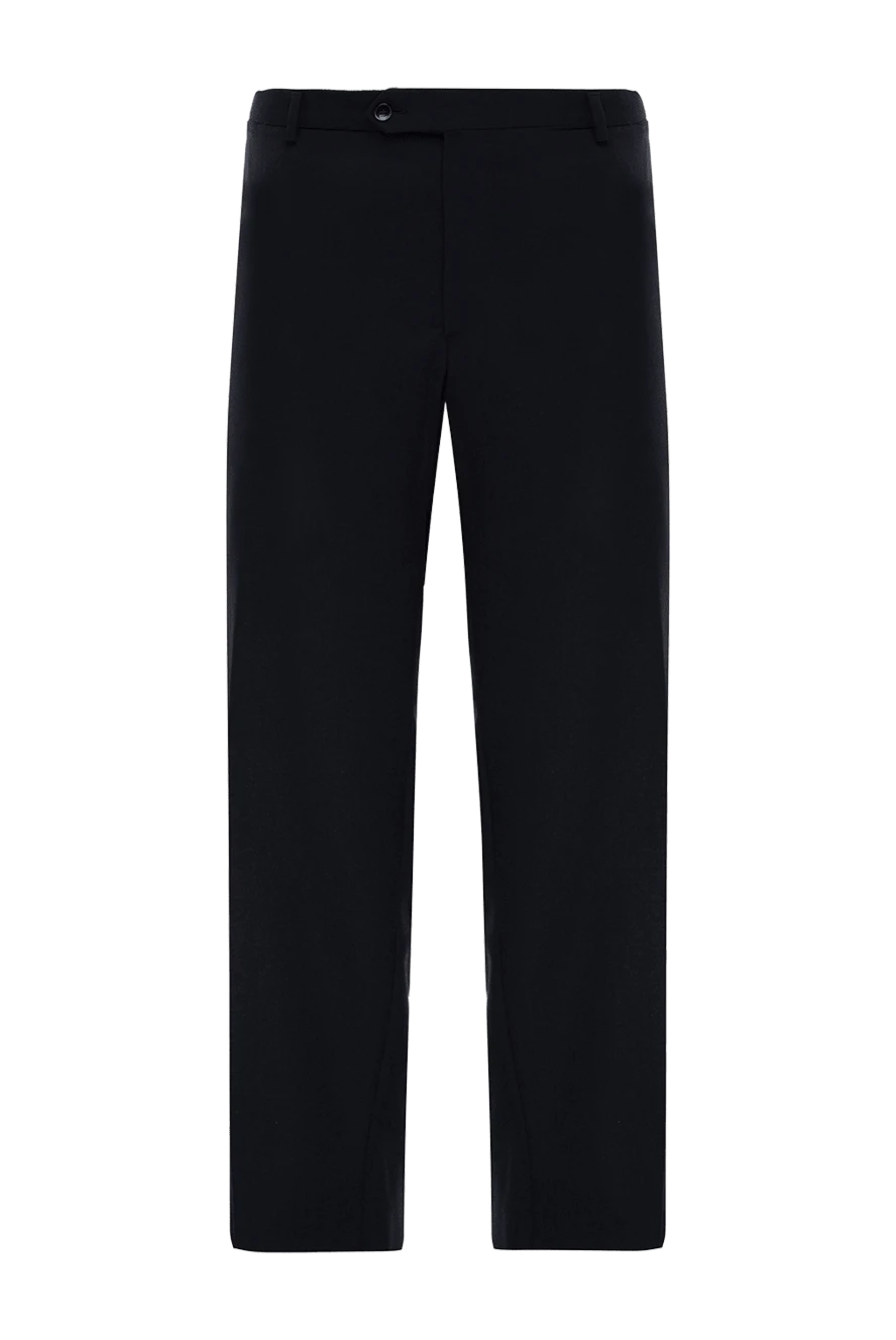 Lubiam man men's black wool trousers купить с ценами и фото 151340 - photo 1