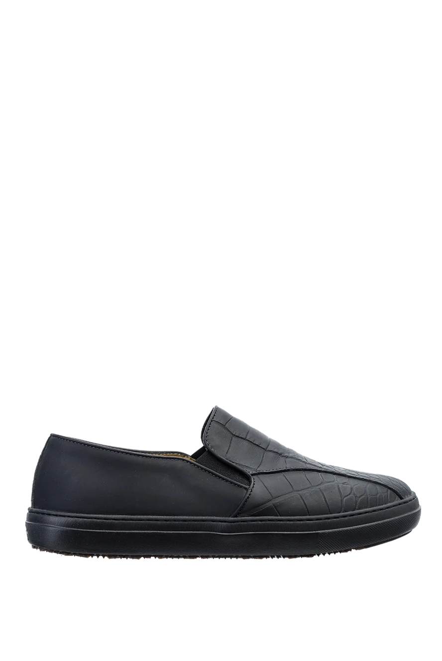 Tardini man black alligator moccasins for men купить с ценами и фото 151371 - photo 1