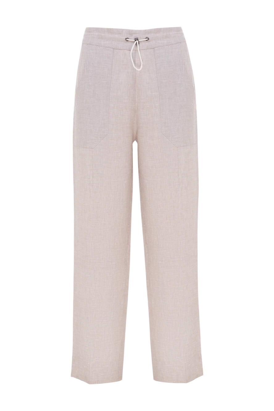 Tonet woman gray linen trousers for women купить с ценами и фото 151417 - photo 1