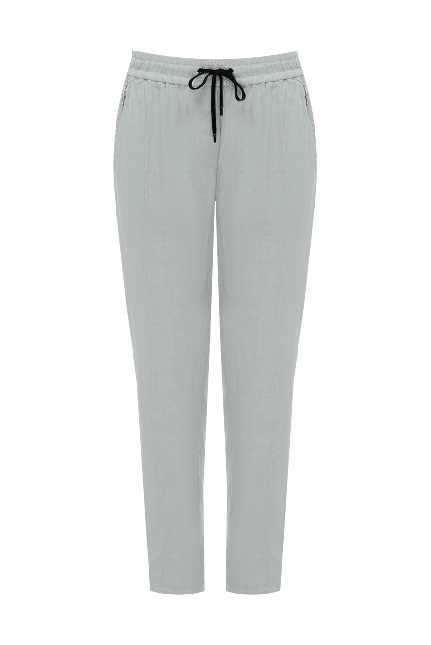 Limitato woman gray linen trousers for women купить с ценами и фото 151504 - photo 1