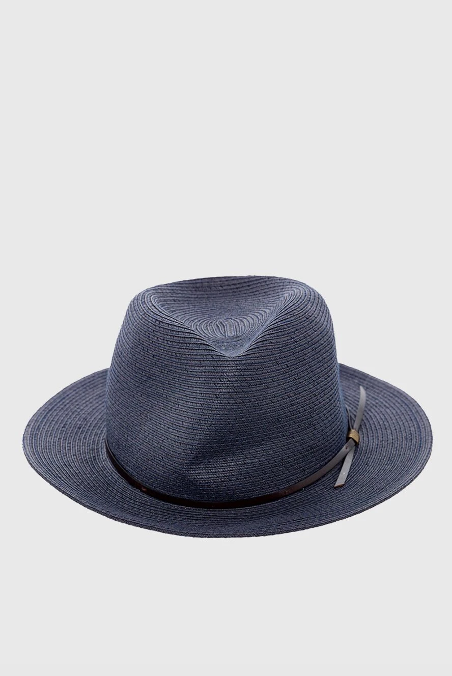 MC2 Saint Barth man straw and polyester hat blue for men купить с ценами и фото 151525 - photo 1