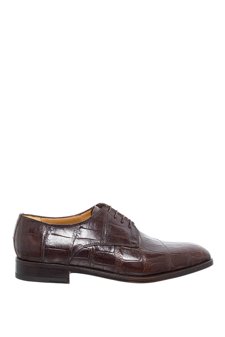 Cesare di Napoli man men's shoes made of brown alligator leather купить с ценами и фото 151547 - photo 1