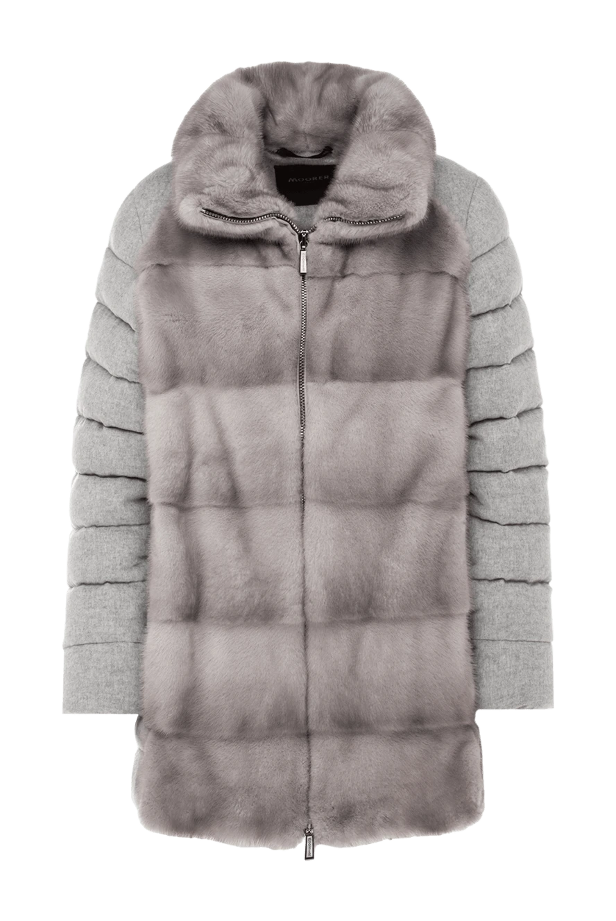 Moorer woman gray cashmere down jacket for women купить с ценами и фото 151562 - photo 1