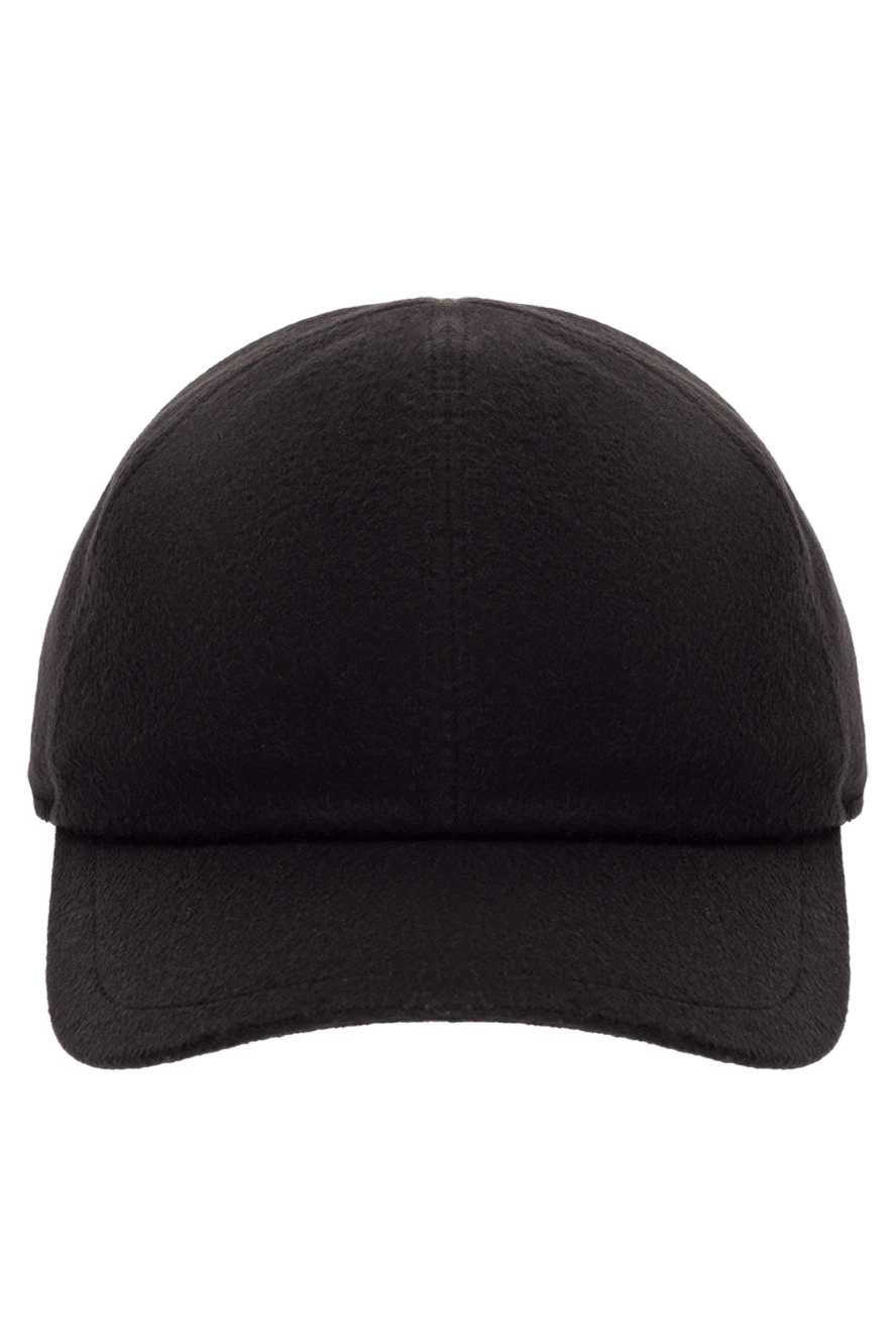 Cesare di Napoli man cashmere and silk cap black for men купить с ценами и фото 151708 - photo 1