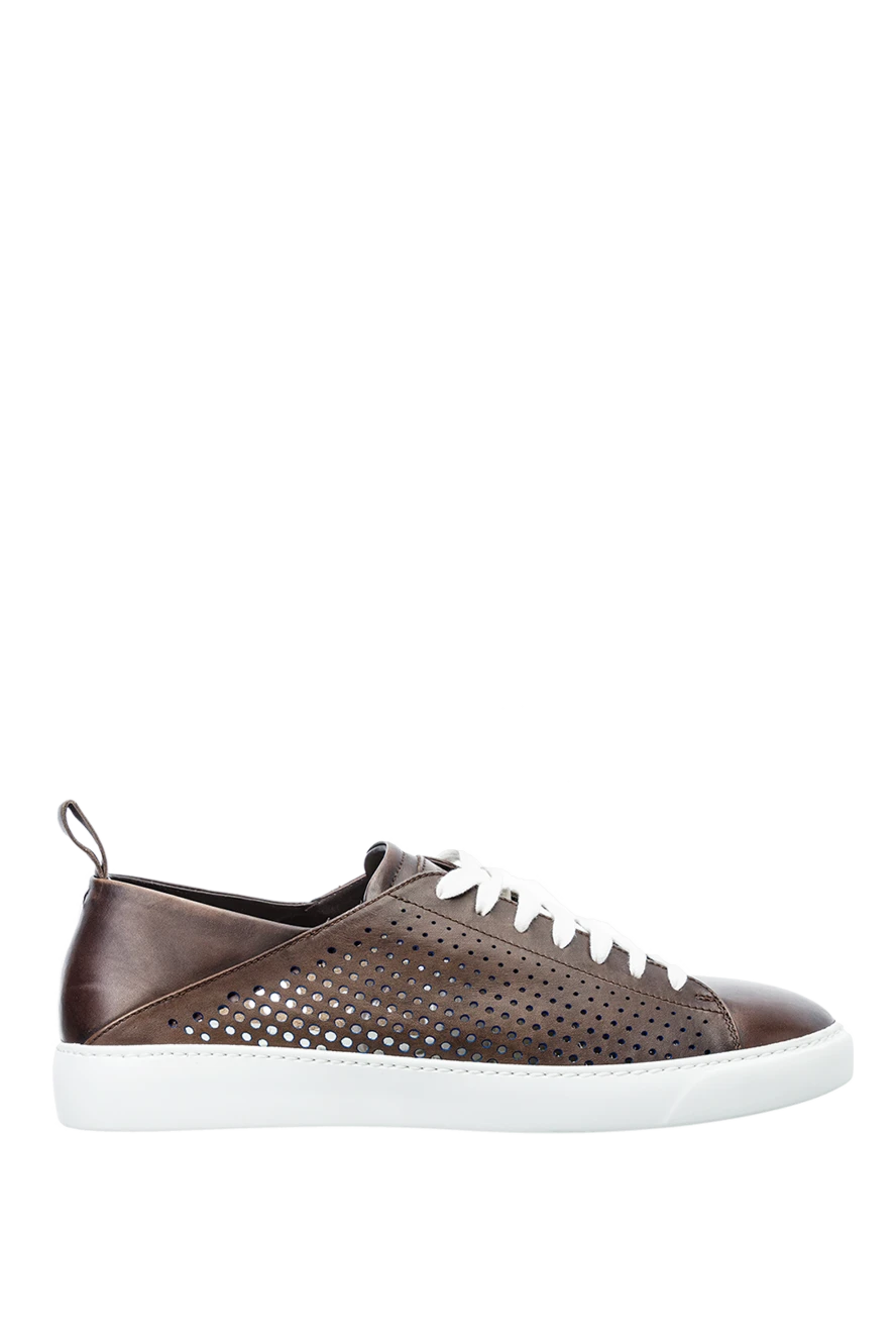 Barrett man brown leather sneakers for men купить с ценами и фото 151820 - photo 1