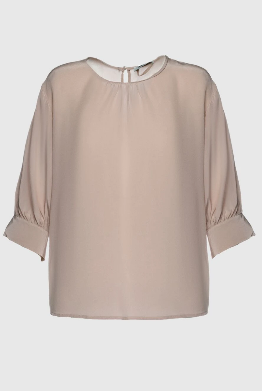 Max&Moi woman beige silk blouse for women купить с ценами и фото 151850 - photo 1