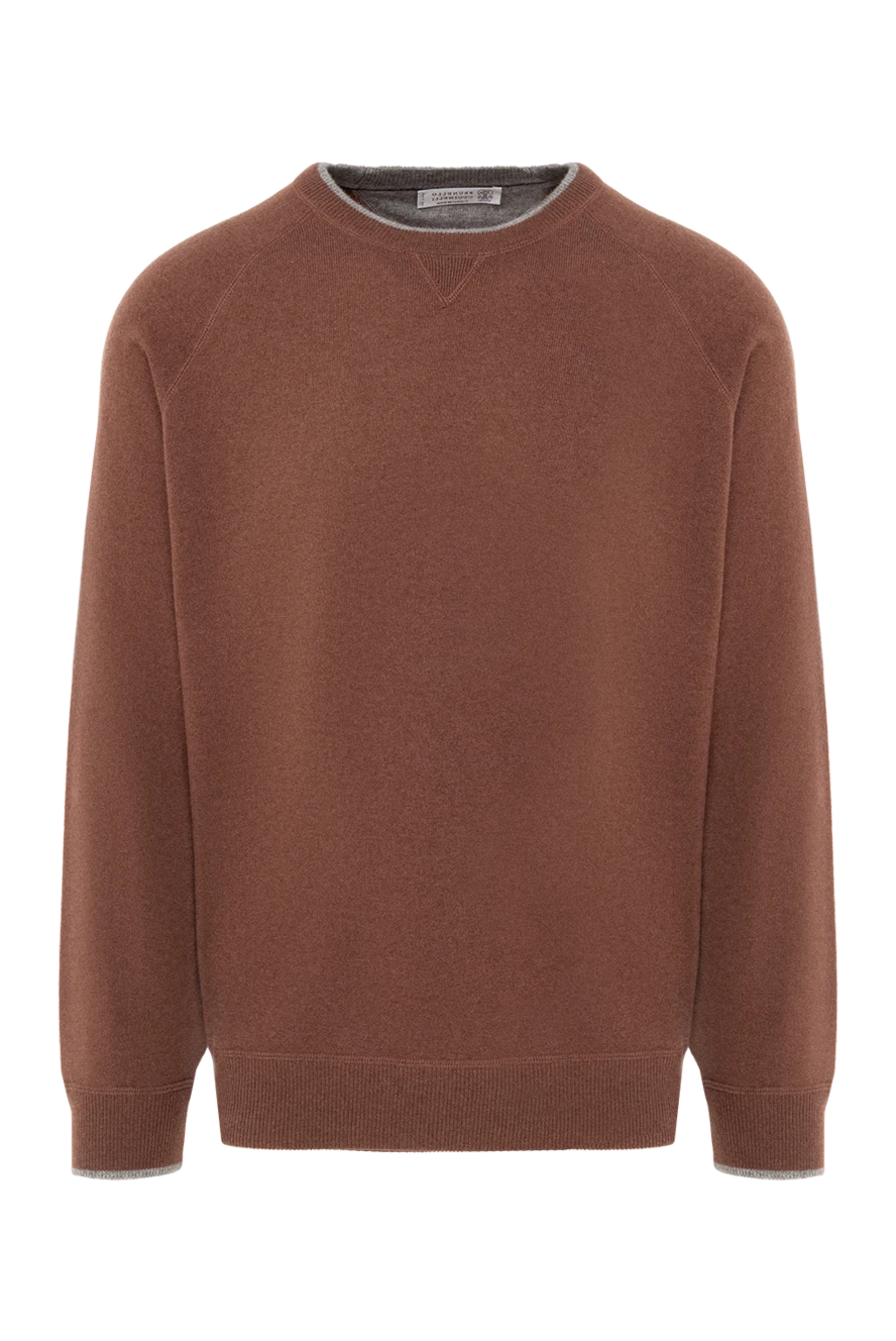 Brunello Cucinelli man cashmere jumper brown for men купить с ценами и фото 151922 - photo 1