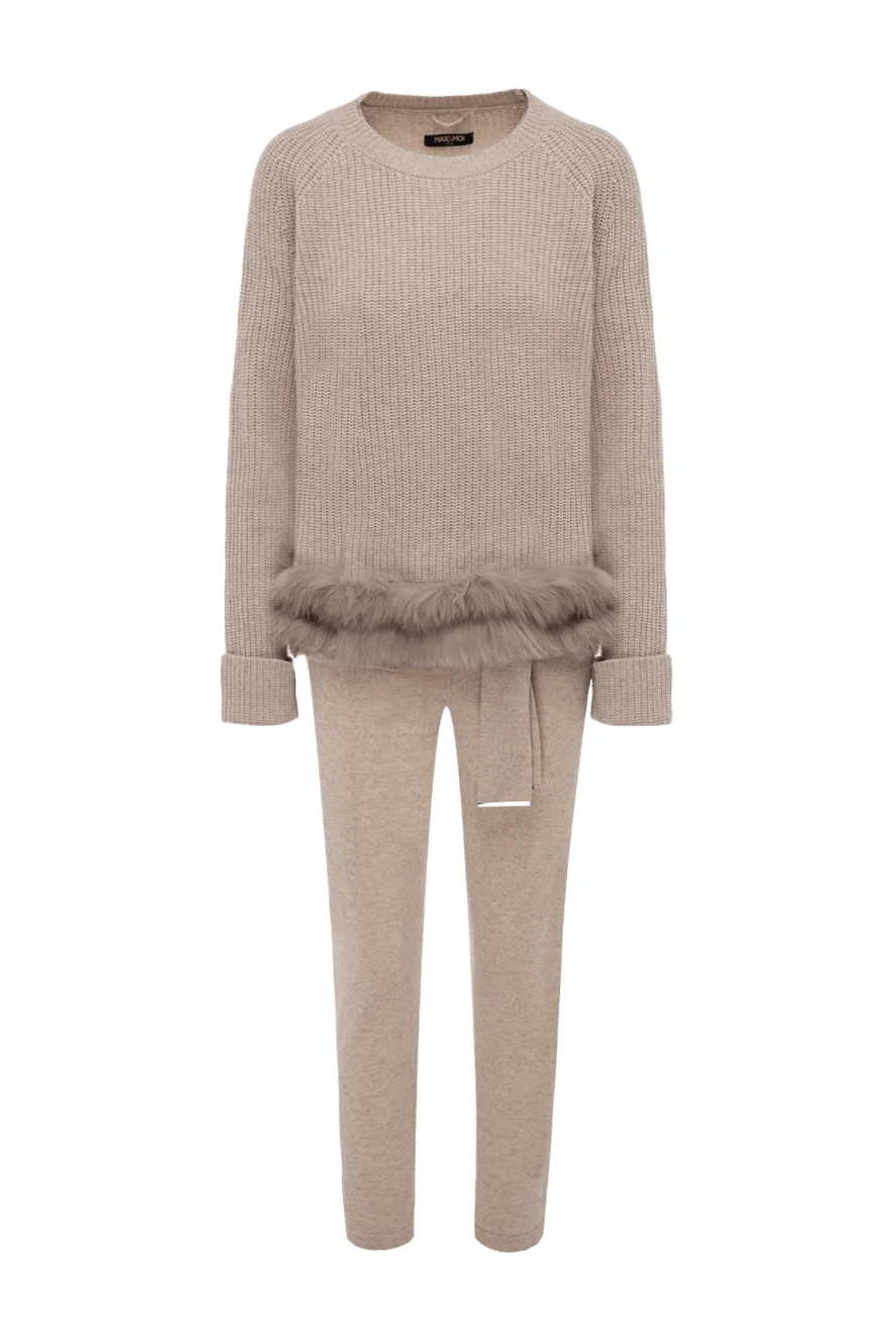 Max&Moi woman beige women's walking suit made of wool and cashmere купить с ценами и фото 151969 - photo 1