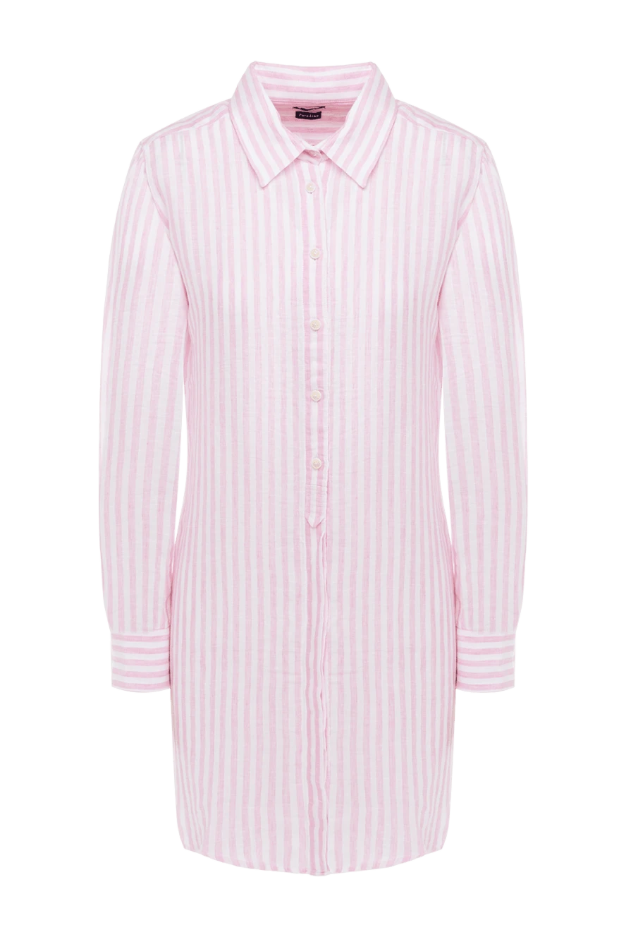 MC2 Saint Barth woman pink linen dress for women купить с ценами и фото 152123 - photo 1