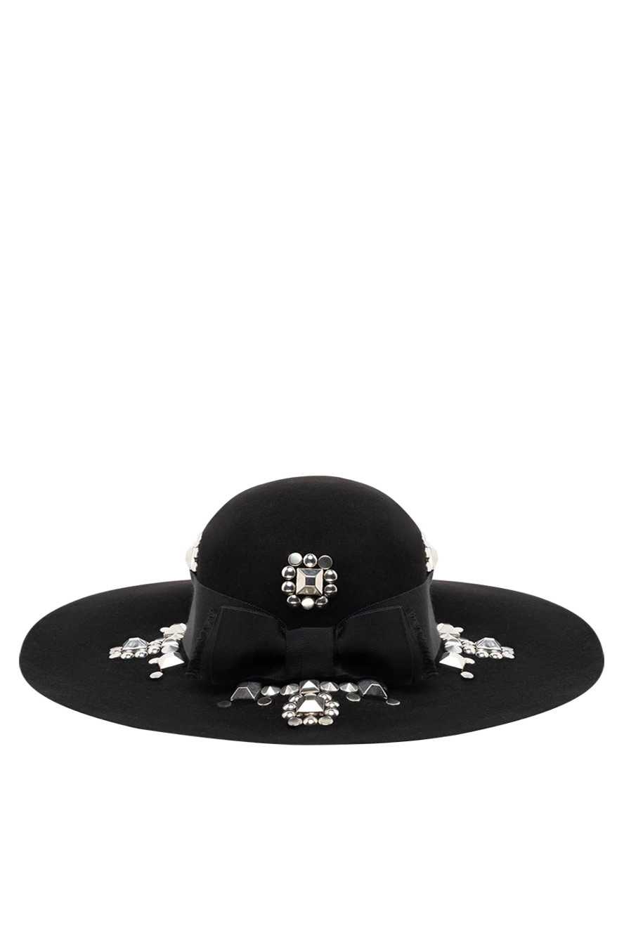 Saint Laurent woman black felt hat for women купить с ценами и фото 152178 - photo 1