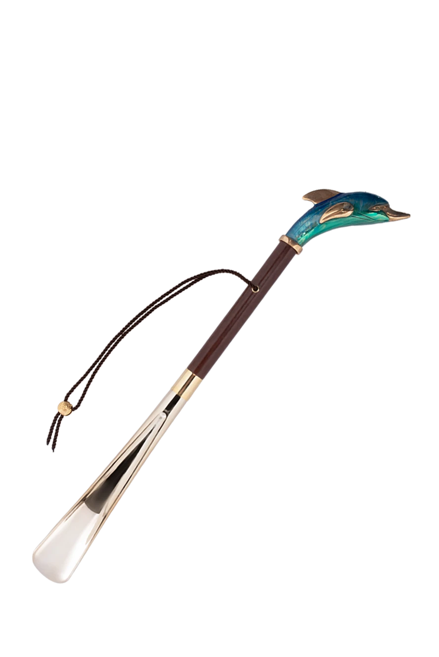 Pasotti man shoe spoon made of metal and wood blue for men купить с ценами и фото 152273 - photo 1