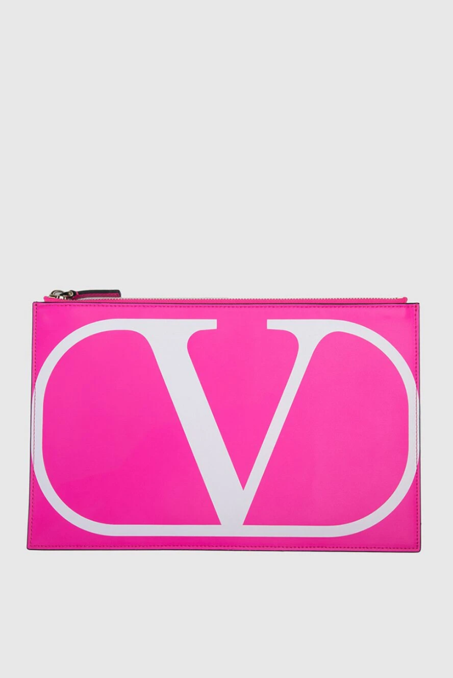 Valentino woman pink leather makeup bag for women купить с ценами и фото 152374 - photo 1