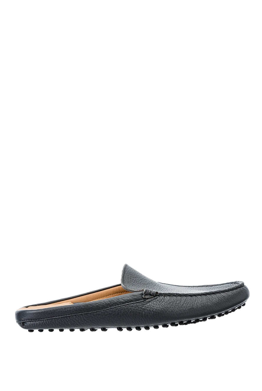 Cesare di Napoli man gray leather mules for men купить с ценами и фото 152402 - photo 1