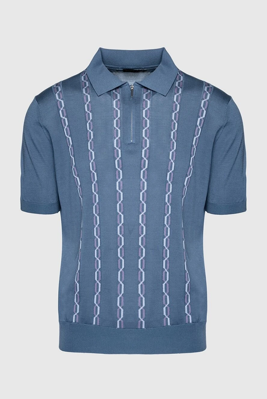 Cesare di Napoli man silk polo gray for men купить с ценами и фото 152446 - photo 1