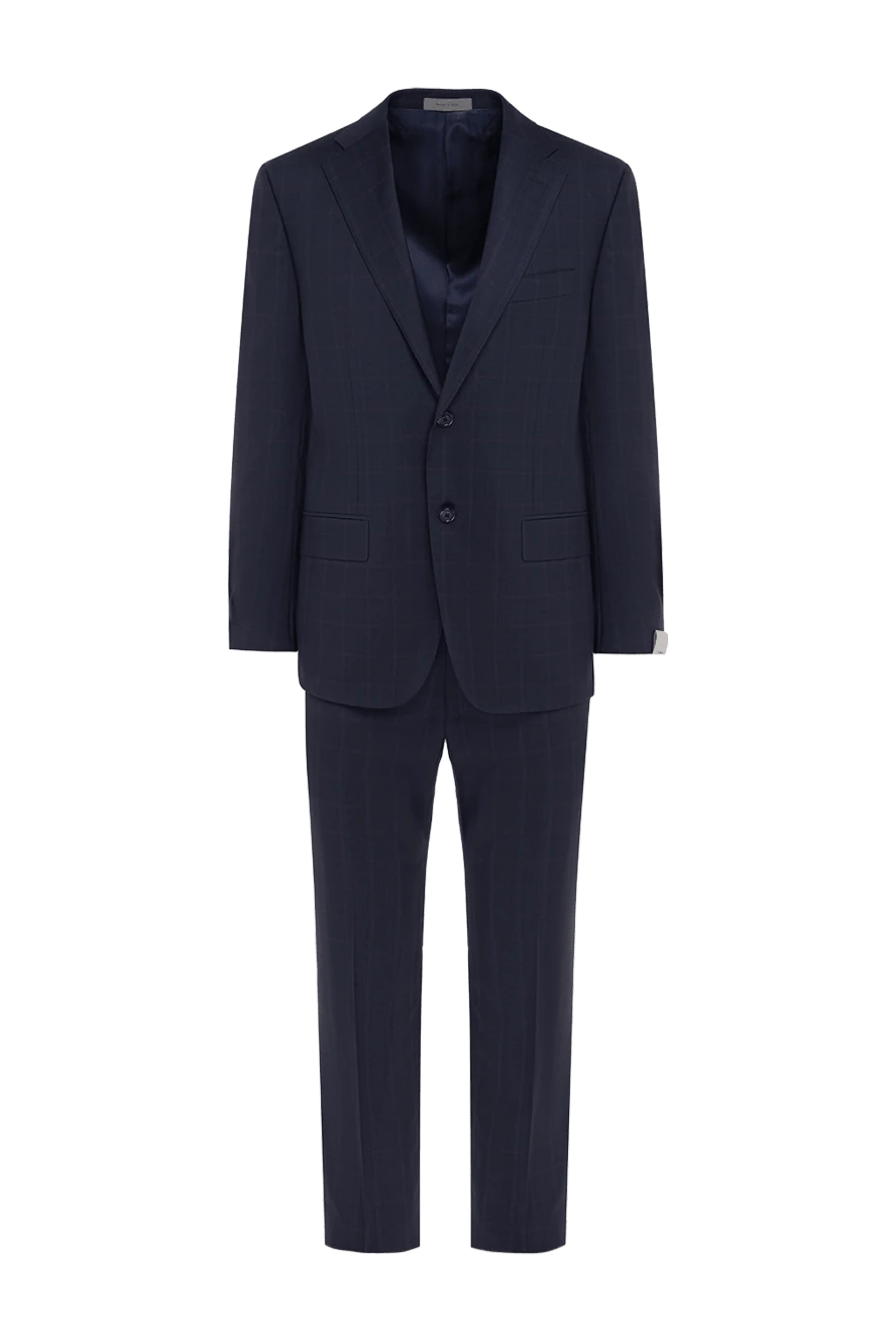 Corneliani man men's suit made of wool, blue купить с ценами и фото 152490 - photo 1