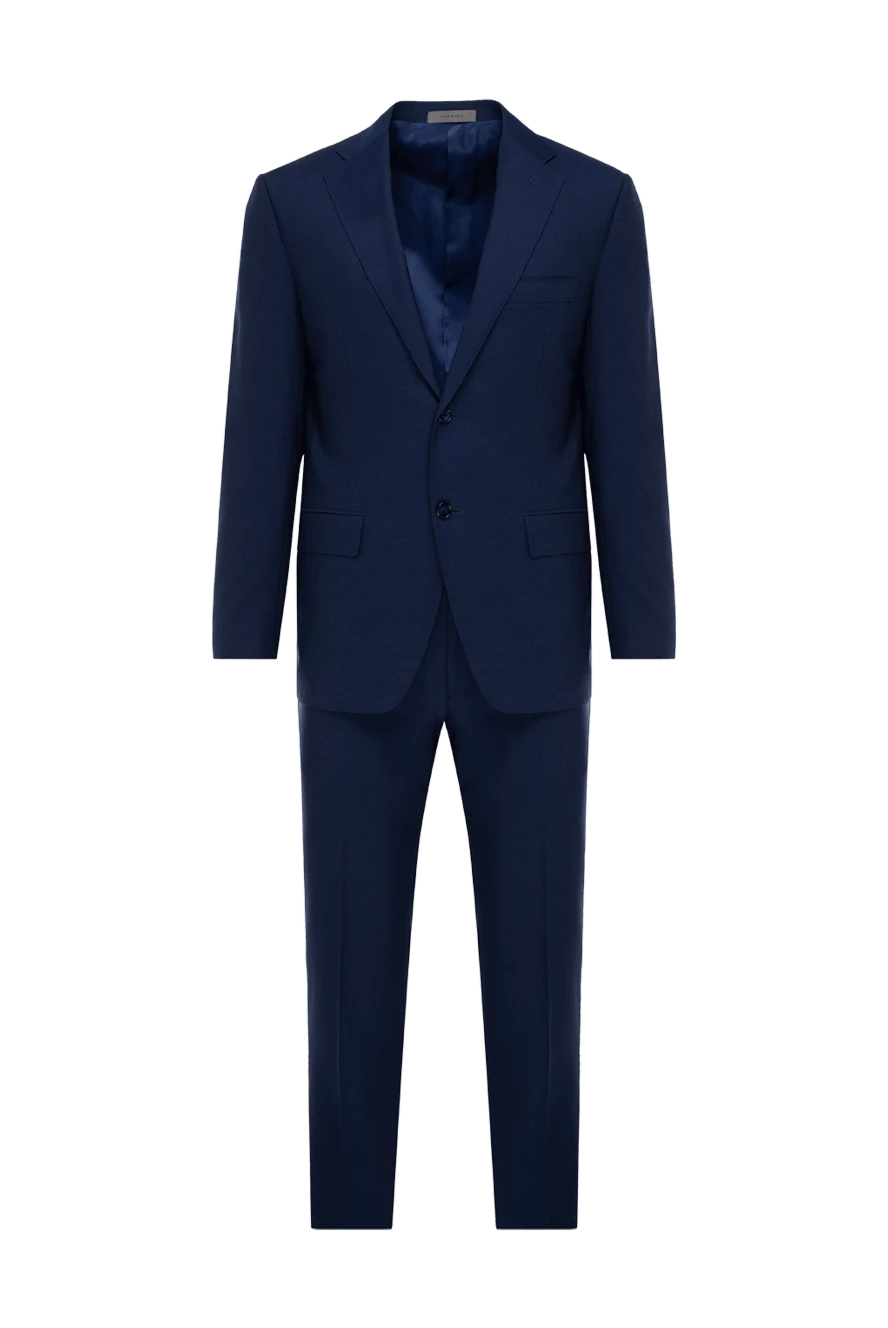 Corneliani man men's suit made of wool, blue купить с ценами и фото 152492 - photo 1