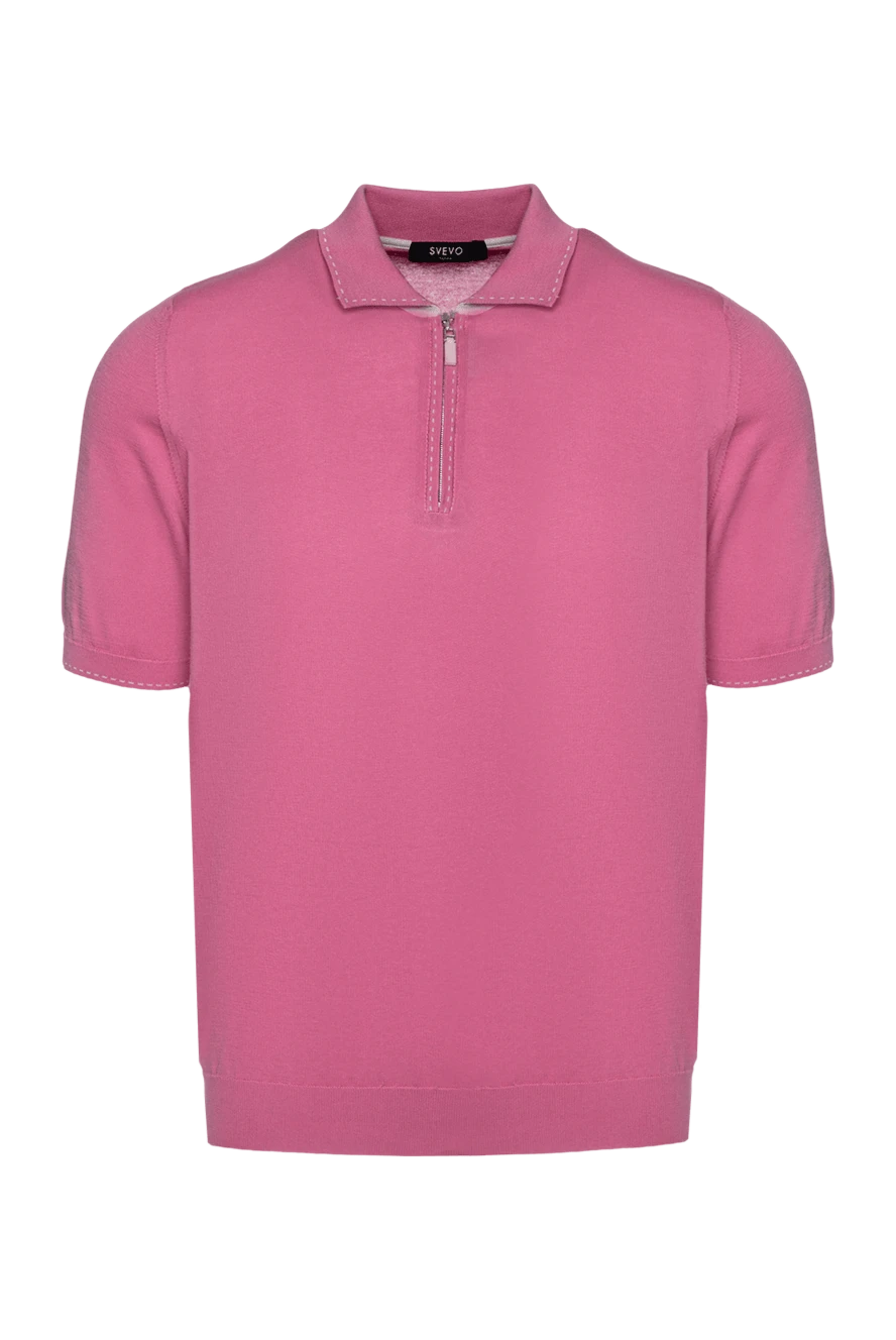 Svevo man cotton polo shirt pink for men купить с ценами и фото 152512 - photo 1