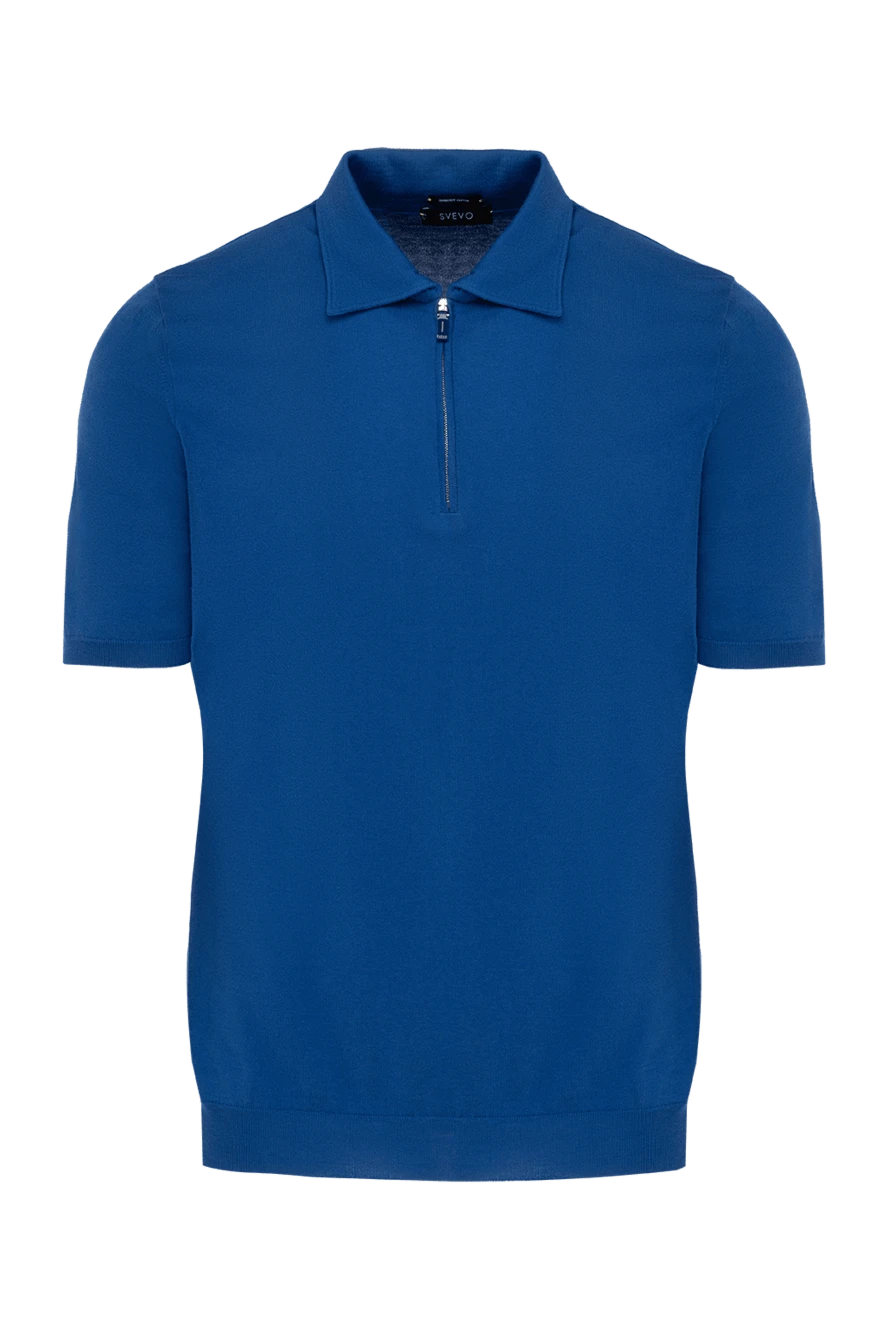 Svevo man cotton polo blue for men купить с ценами и фото 152522 - photo 1