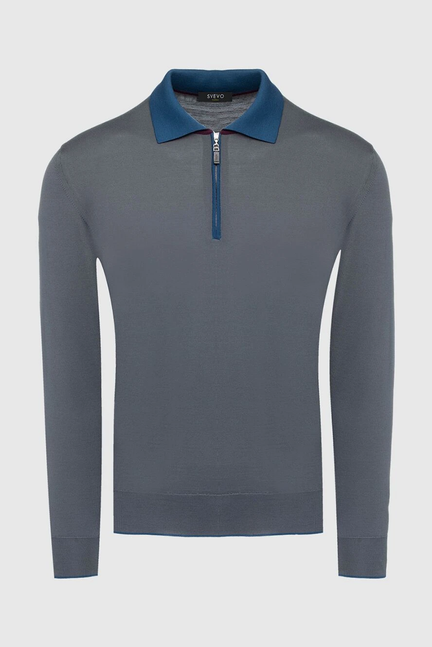 Svevo man wool long sleeve polo gray for men купить с ценами и фото 152553 - photo 1