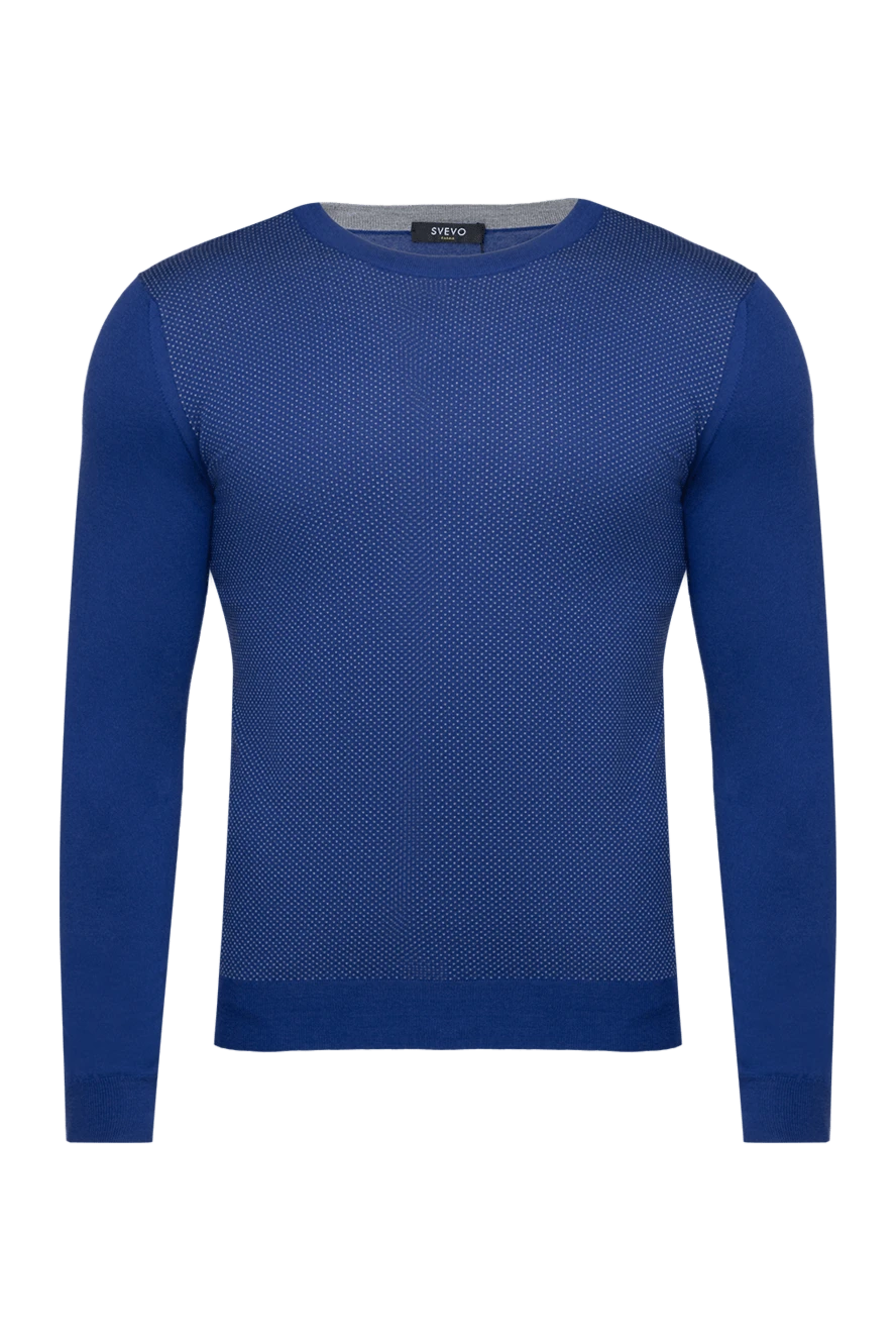 Svevo man wool jumper blue for men купить с ценами и фото 152563 - photo 1