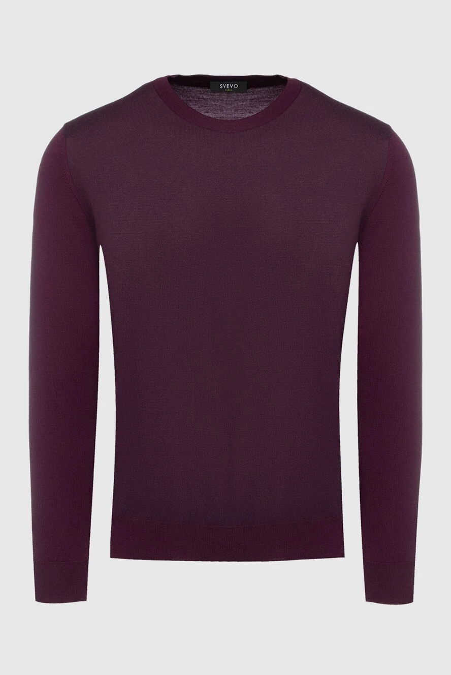 Svevo man long sleeve wool jumper for men, burgundy купить с ценами и фото 152564 - photo 1