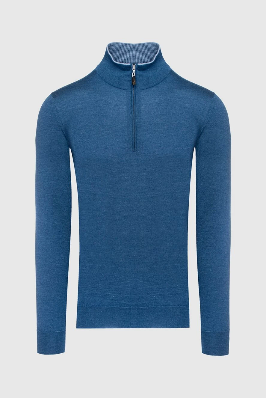 Svevo man cashmere and silk troyer blue men's купить с ценами и фото 152610 - photo 1