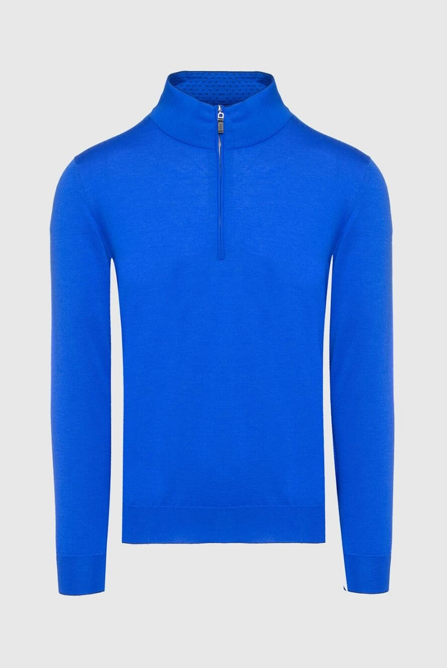 Svevo man troyer cashmere and silk blue for men купить с ценами и фото 152620 - photo 1