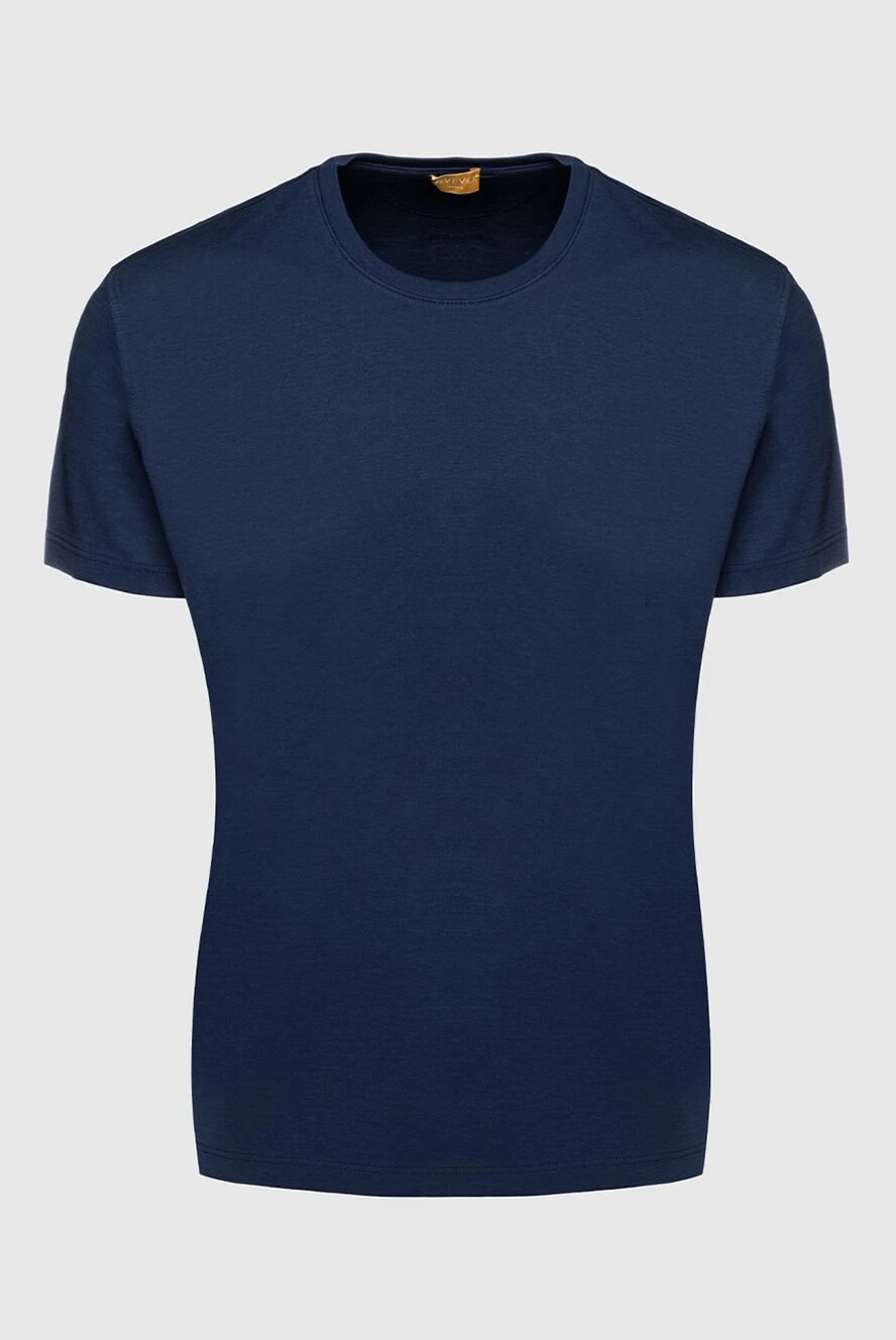 Svevo man cotton and polyamide t-shirt blue for men купить с ценами и фото 152642 - photo 1