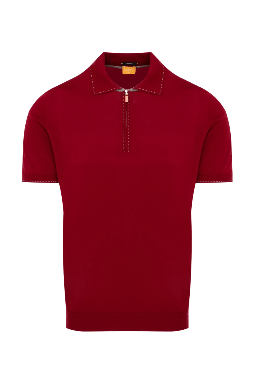 Svevo man cotton polo red for men купить с ценами и фото 152645 - photo 1