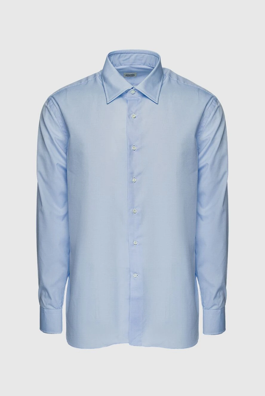 Alessandro Gherardi man blue cotton shirt for men купить с ценами и фото 152669 - photo 1