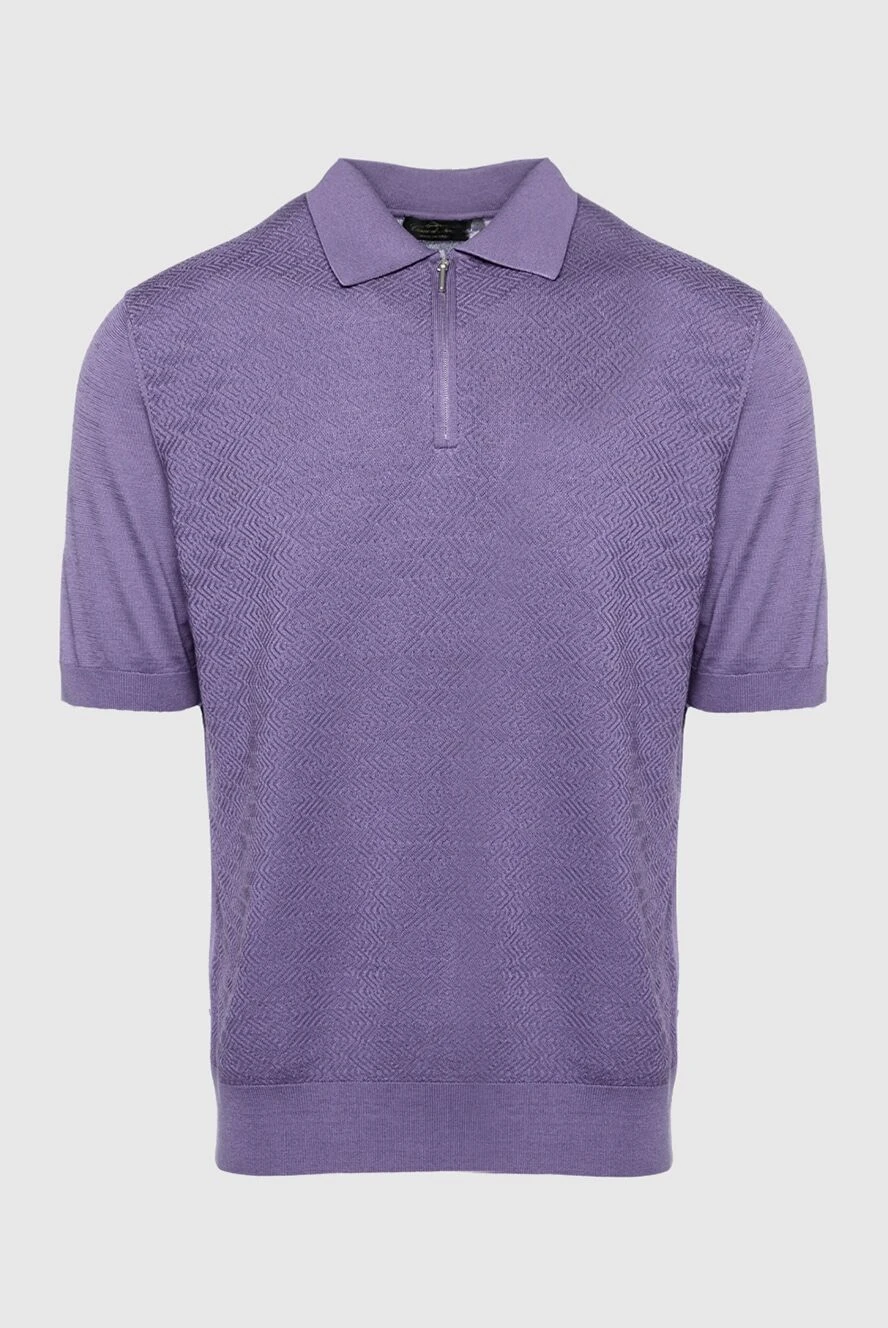 Cesare di Napoli man silk polo purple for men купить с ценами и фото 152751 - photo 1