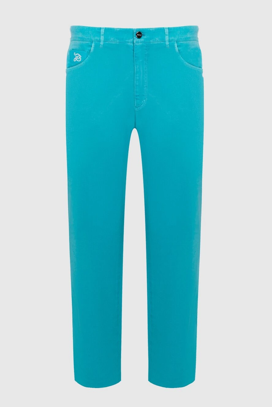 Zilli man blue cotton jeans for men купить с ценами и фото 152789 - photo 1