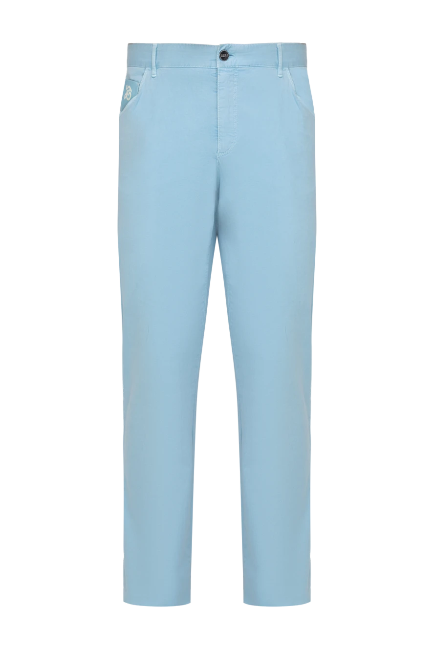 Zilli man blue cotton jeans for men купить с ценами и фото 152791 - photo 1